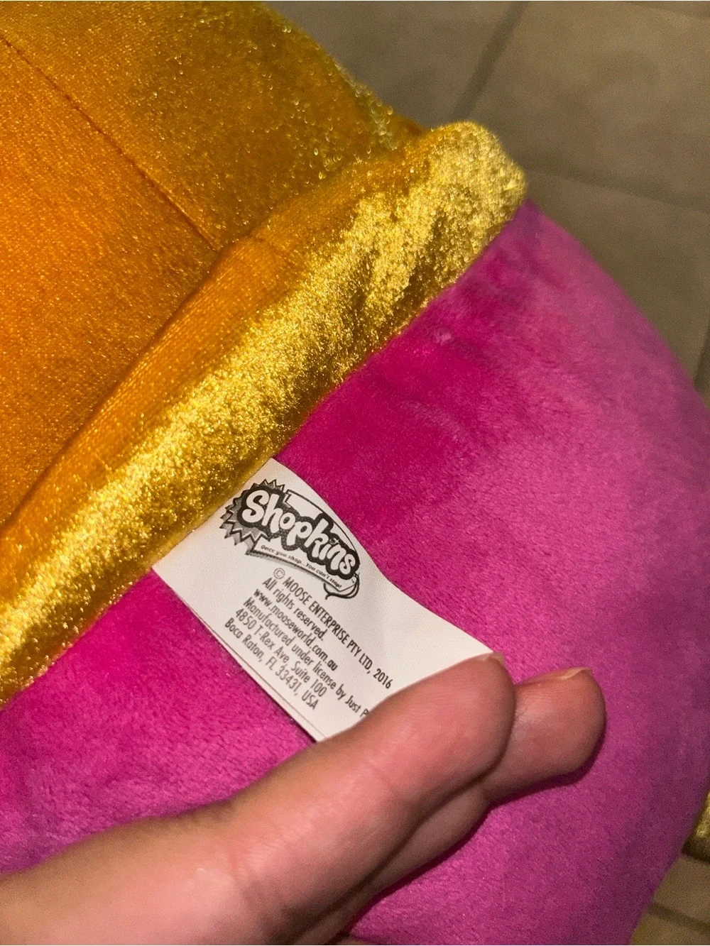 Pink Shopkins Lippy big plush
